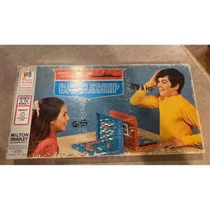 Vintage Original Battleship Game Milton Bradley 1967 With Original Box